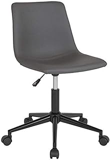 Flash Furniture Siena Home and Office Task Chair in Gray LeatherSoft