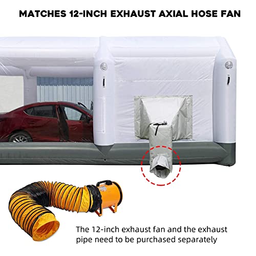 Gorillaspro Booth Indoor Overspray Diversion Suction Device(Patent Applied) - Only Applicable To Gorillaspro Inflatable Paint Booth - Suitable For 12 Inch Exhaust Fan And Pipe (Not Included) #TOP2