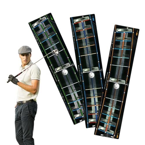 Tapis d'entraînement de putter de golf pour corriger l'alignement et rater moins de putts