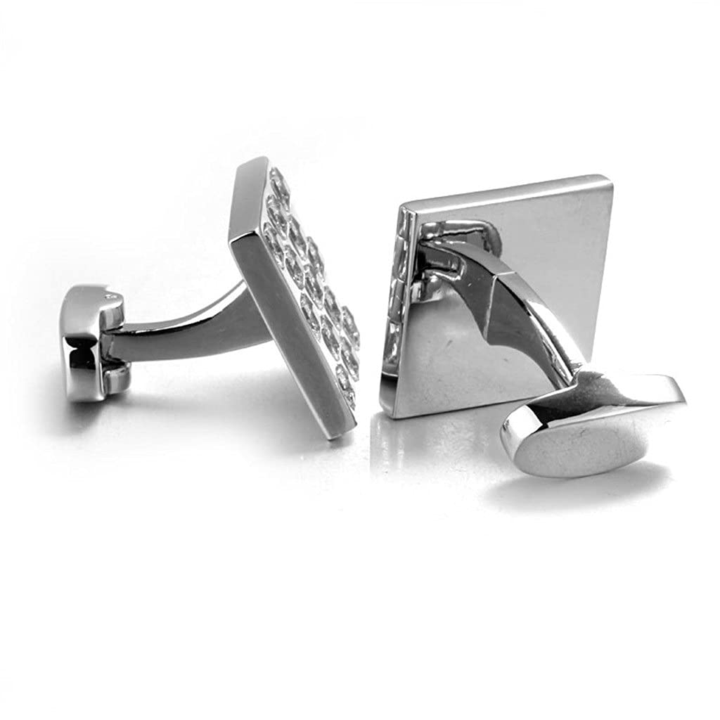 Gemelli in Zircone per Camicia Francese da Lavoro, Polsini Generosi, Resistenti All'Ossidazione del Rame E Durevoli /2095