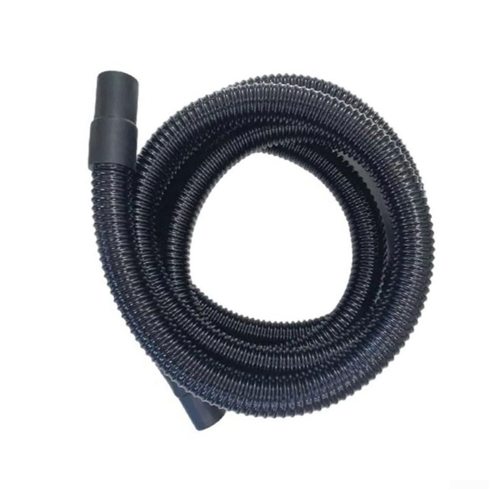 Manguera de succión de repuesto para Karcher para limpiador de alfombras Puzzi 8 y 10 con tubo de plástico flexible para tapicería y operaciones de limpieza de suelos, color negro, 2,4 metros de