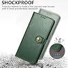 Funda Tipo Billetera con Ranuras para Tarjetas, Cierre Magnético y Soporte para Vivo X100 5G, Verde 4