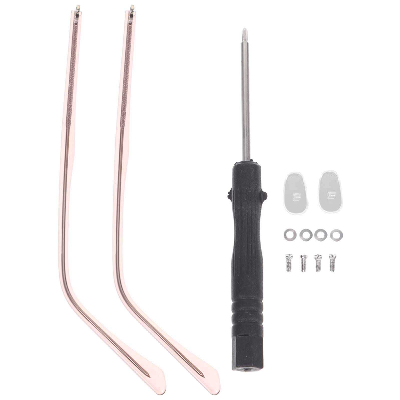 iplusmile 1 Par Accesorios para Gafas Kit De Reparación De Bisagras Brazos De Montura De Gafas De Metal sobre Gafas De Sol Anteojos Kits Hombres y Mujeres Placa Tornillo Marco De Los Lentes