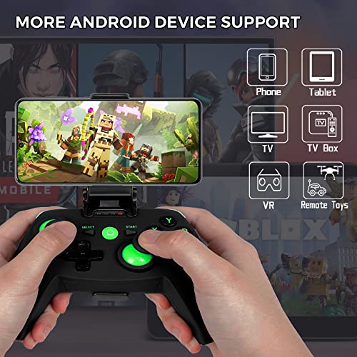 Wuzcon Wireless Controller For Iphone, Android, Windows, Mac, Ps3&4, Switch. Xbox And Dualshock Dual Bluetooth Gamepad For Mobile Phone Xcloud, Playstation Remote Play Gaming & More #TOP2