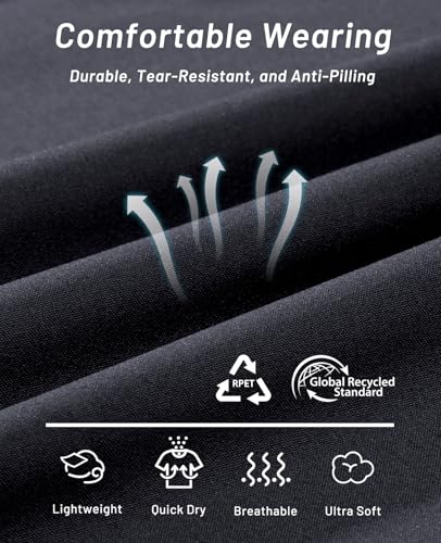 Image of MIER Men's Quick Dry Running Shorts with Zipper Pocket Elastic Waist Athletic Workout Exercise Shorts