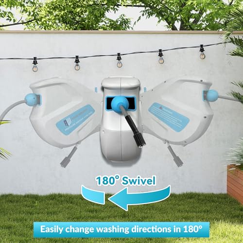 65ft Retractable Wall-Mount Hose Reel