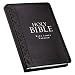 KJV Holy Bible, Standard Bible, Black Faux Leather Bible w/Thumb Index and Ribbon Marker, Red Letter Edition, King James Version