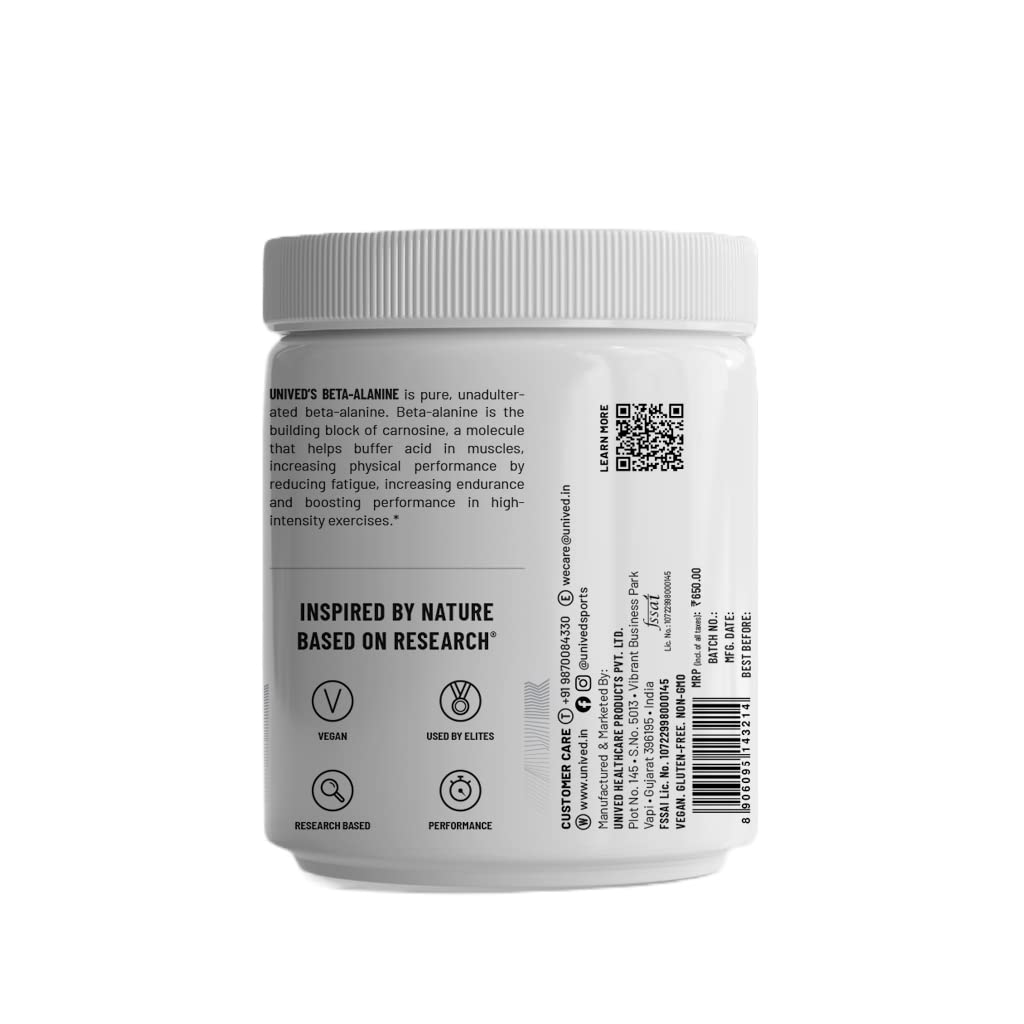 Integrated Beta-Alanin 4G | Display power energy endurance and muscle pH | Single component, tasteless and caffeine free exercise. 62 servings, 250 grams Integrated Beta-Alanin 4G | Display power energy endurance and muscle pH | Single component, tasteless and caffeine free exercise. 62 servings, 250 grams