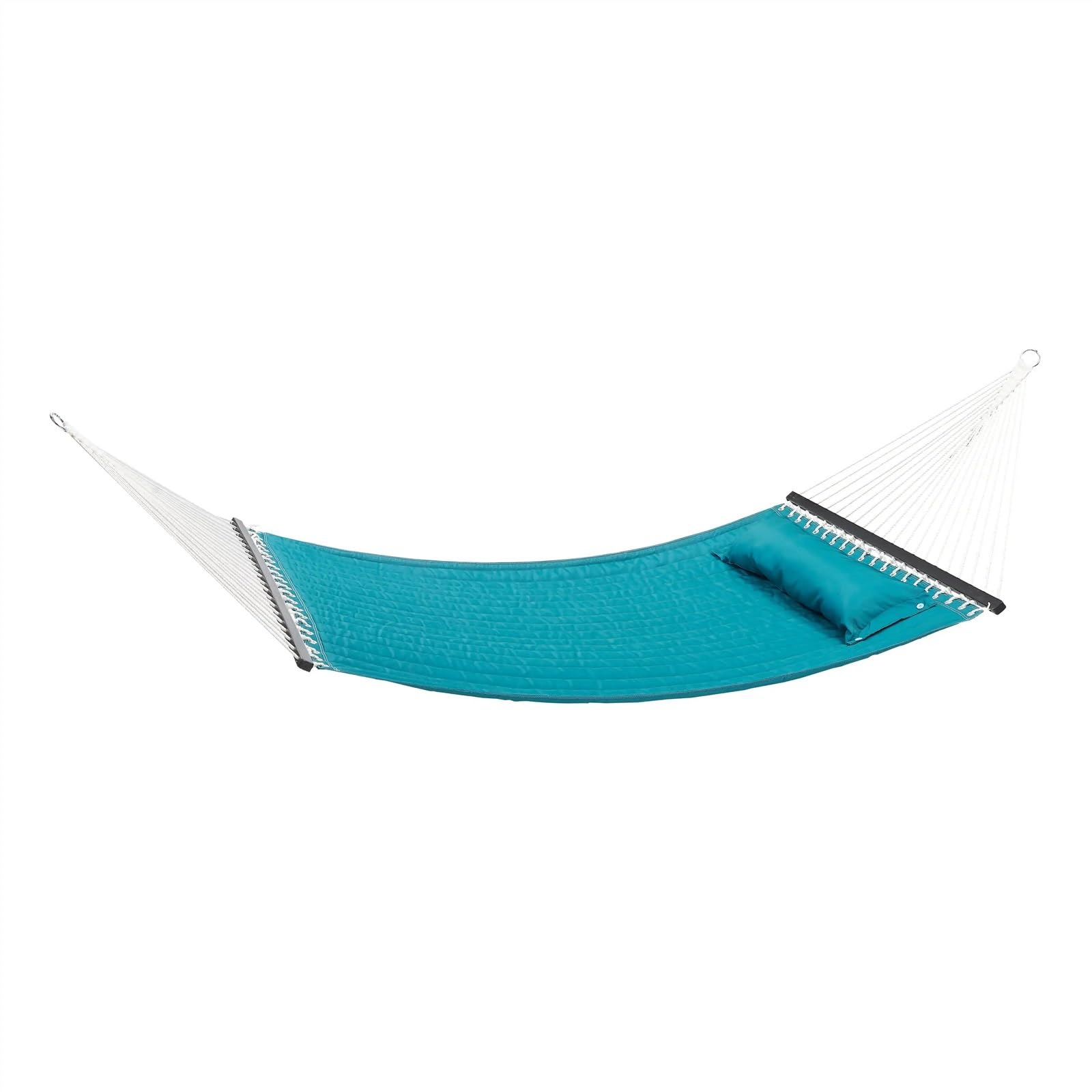 Hamac de Jardin Hamaca Doble Acolchada Verde Azulado con Almohada, Color Verde, poliéster Material, Hamaca de árbol