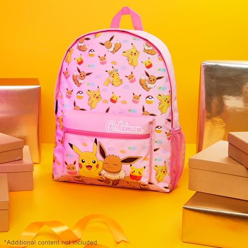 Image of Pokemon Backpack Kids School Bag Boys Girls Teens Pikachu Pokeball