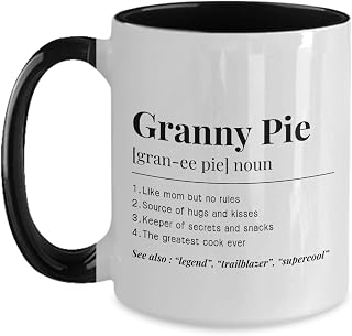 Granny Pie Definition Coffee Mug Granny Pie Noun Coffee Mug Funny Gifts for as sweet as a slice of pie grandmother Granny Pie, Granny Pie Christmas G