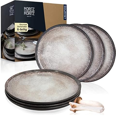 Moritz & Moritz VIDA 6er Dinner Teller Set Beige Cover