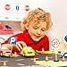 Sosoport Mini Traffic Cone Toys 50Pcs Road Street Signs Construction Barricade Educational Traffic Cognitive Toy for Kids Interactive Play and Safety Awareness
