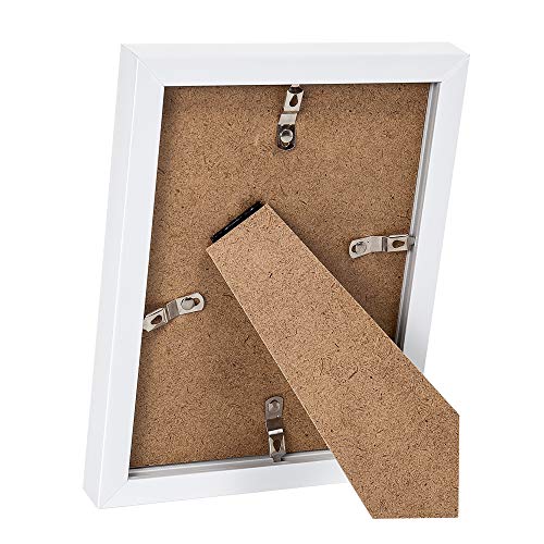 Upsimples 5X7 Picture Frame With Real Glass,Bulk Photo Frames For Wall Or Tabletop Display,Set Of 17,White #TOP2