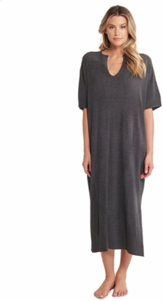 Barefoot Dreams CozyChic Ultra Lite Caftan, Carbon at Amazon Women’s
