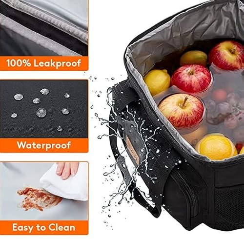 Large Cooler Bag 15L Insulated Lunch Bag 25 Cans Portable Cooler Bag/Lunch Box With Insulated Layer For Picnic, Beach, Work, And Travel Hot And Cold Storage Leakproof #TOP5