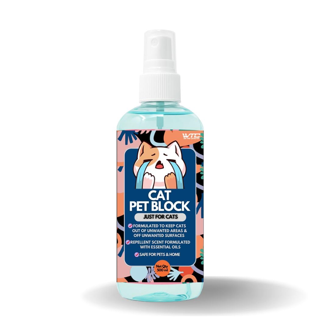 WTC Cat Pet Block Repellent Spray, 500ml – Indoor Training Aid to Prevent Scratching, Peeing & Marking-image-6