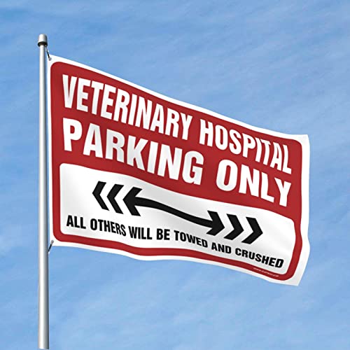 Drapeau Veterinary Hospital ideal pour decorer le porche de maison et les abords de piscine