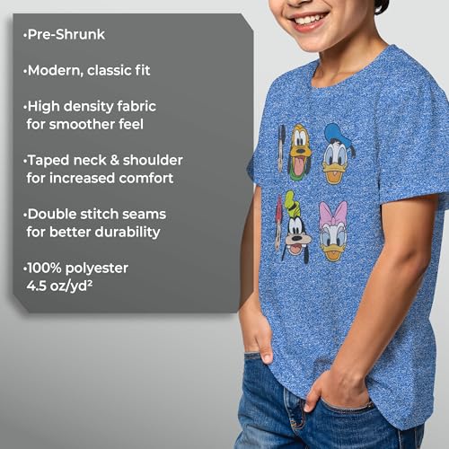 Image of Disney Boy's Mickey & Friends Character Grid Performance Tee