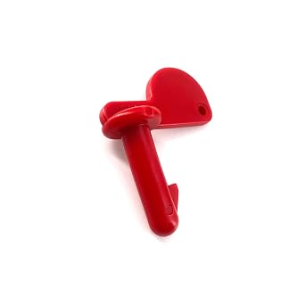 2PCS Trailer Hitch Pin, Red Coupling Hitch Pin Replacement for Ride-On Tractors, Ground Force, Power Pull and Farm Trailers
