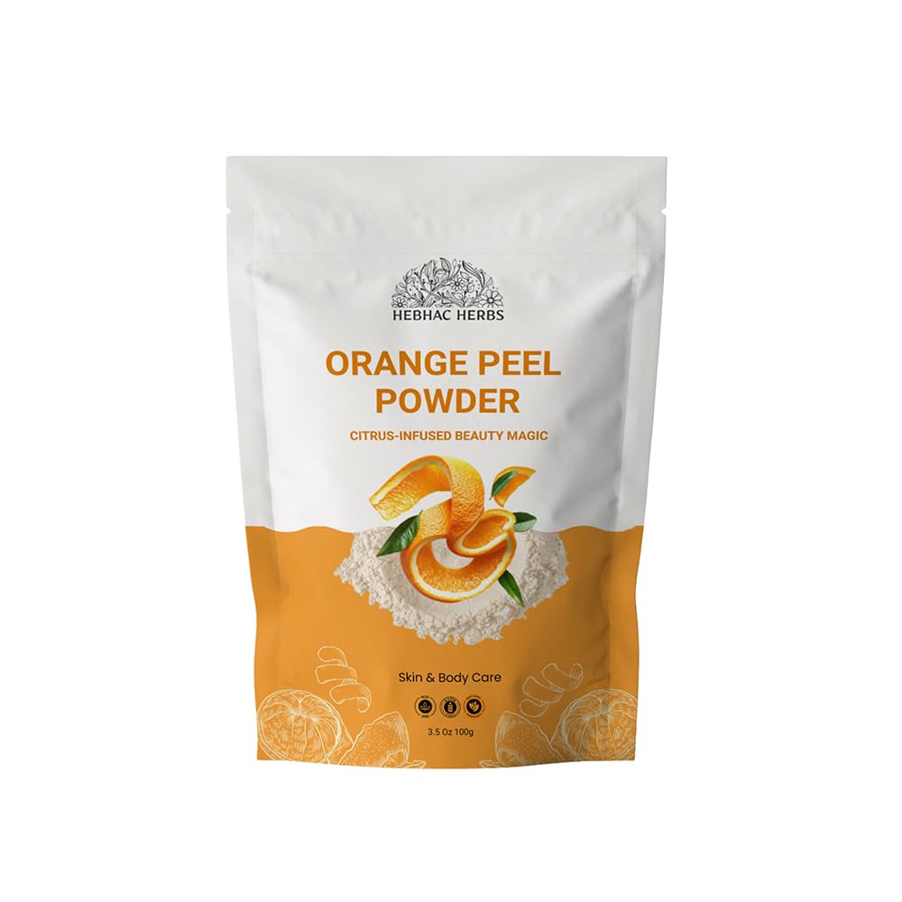 Orange Peel Powder 3.5 oz (100 g) For Skin Care, Face Scrub, Facial Mask, 100% Pure & Natural Orange Peel Powder | Free from colours and Preservatives