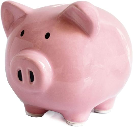 Pink Piggy Banks, Piggy Bank for Girls Boys Kids A New Piggy Bank for Boys,Girls,Kids,Adult Coin Bank (Pink)