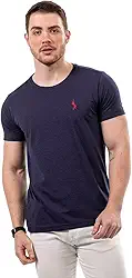 Camiseta Básica em Malha Jacquard com Algodão John Pull