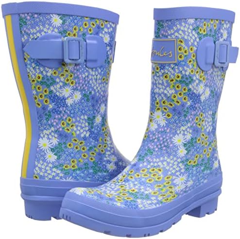 Joules Women's Rain Boot, Blue Ditsy, 5 | Image 6