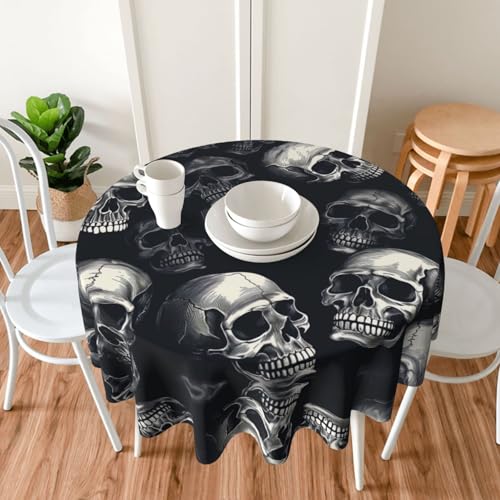 Nappe graffitis de crâne durable nappe décorative 60 pouces pour table restaurant - 8