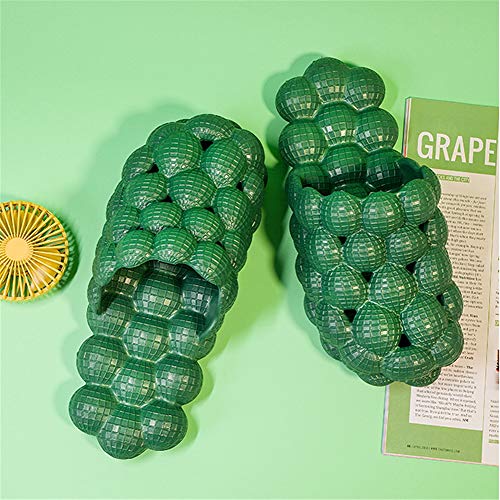 Funny Lychee Bubble Slippers, Super Soft Non-Slip Waterproof Summer Unisex Beach Massage Sandals Xmas Gift New(Beige,40M EU )2