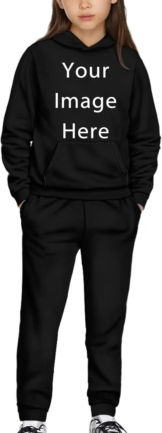 Showudesigns Kids Boys Girls Pullover Sweatshirt and Sweatpants Set Fashionable Clothes