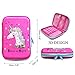JOJOOKIDS Unicorn Pencil Case For Girls | Cute Preschool, Kindergarten, and Elementary Pen Holder With Compartments |Toddler Pink School Zipper Pouch (Pink Unicorn) (Pink Unicorn)