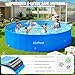 AixPool 2026 Large Foldable Pool,Non-Inflatable Pool for Adult,Foldable Swimming Pool,Plastic Kiddie Portable Pool,Collapsible Kid Pool for Backyard,Oversized Easy Setup Family Pool for Adult,7.5FT