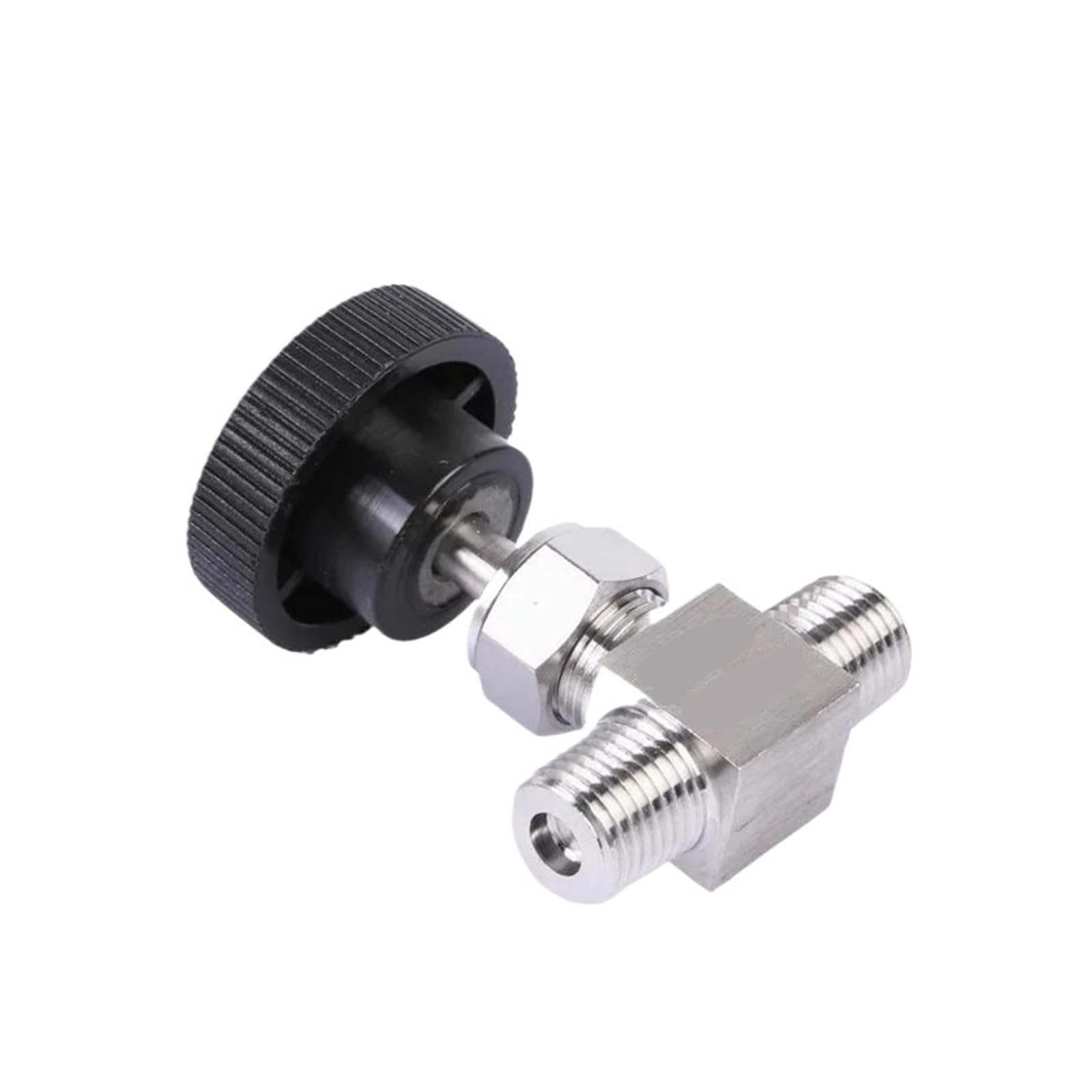 Vanne ajuster débit aiguille coude 90 acier inoxydable femelle 1/8 1/4 3/8 1/2