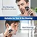 Electric Razor for Men, Hizek Men's Electric Shaver Cordless Foil Shaver with Pop-up Trimmer,USB Quick Charging,LCD Display,Waterproof Design for Body Hair and Beard Style