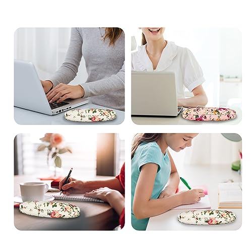 GOTRUST 2pcs Étui à Lunettes Floral, Rétro Étui Lunette Rigide Femme, Etuis à Lunettes Portables en Tissu à Motif Floral Coque Rigide pour Lunettes de Lecture, Petites Lunettes de Soleil – vue 7