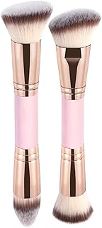 Juego de 2 brochas de base de doble punta y b...