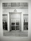 HistoricalFindings Photo: Main Entrance,Cadillac Sales Building,Detroit,Michigan,1921,Albert Kahn