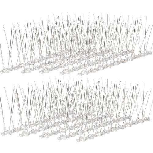 FLYAMAPIRIT Pinchos antipalomas de 2,5 m/10 rieles de policarbonato, de acero inoxidable contra la construcción de nidos y residuos para su balcón, techo y alféizar de la ventana