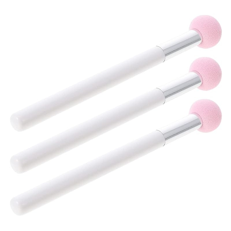 Conjunto BinaryABC com 3 esponjas e pincéis para corretivo e base
