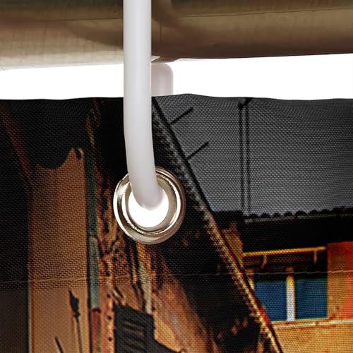 Rideau de douche 120x180 polyester multicolore rideau salle de bain - 5
