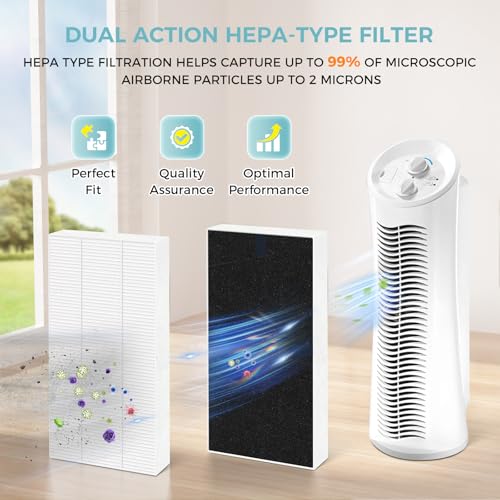 Image of 4 Pack U Filter Replacement for Honeywell HHT270, HHT290 Air purifier