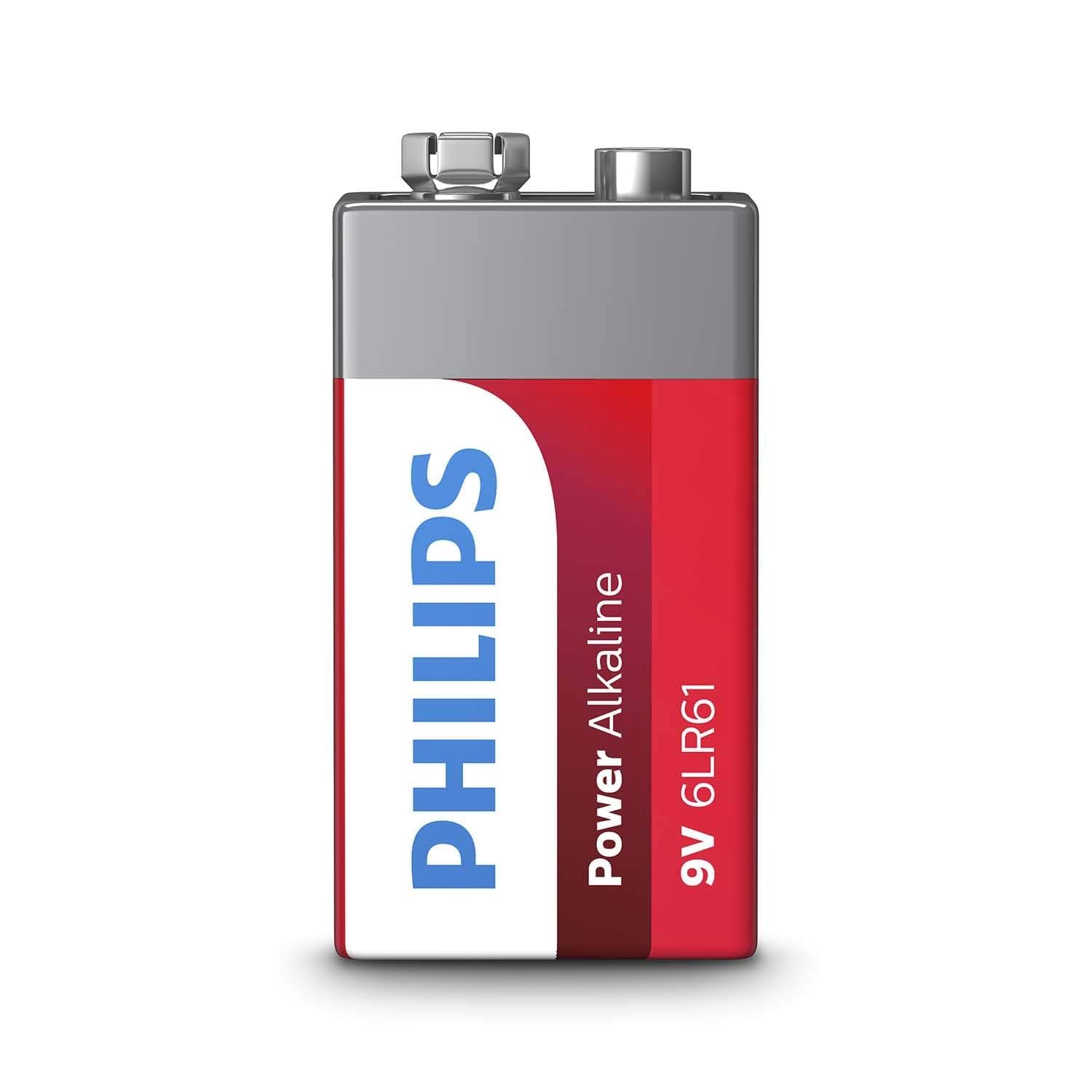 Philips Powerlife 6LR61 9V Alkaline Battery