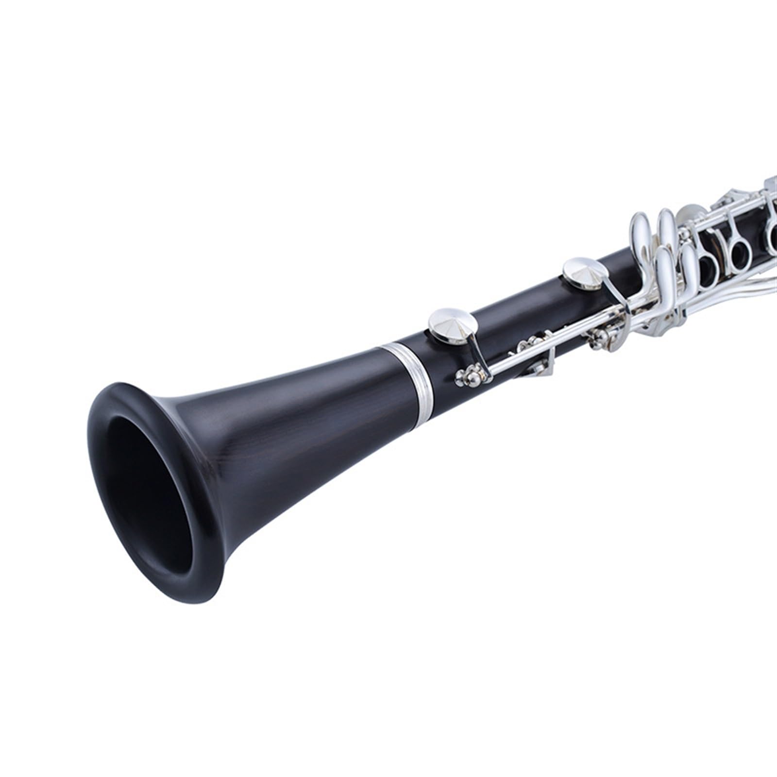 Clarinete Ébano Si Bemol 17 Teclas Plateadas Adecuadas Para Principiantes Para Tocar Y Realizar Exámenes