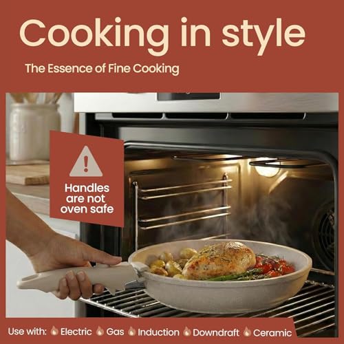 Bakken 17-Piece Ceramic Coated Aluminum Cookware Set, Nonstick Pots and Pans with Lids, Silicone Cooking Utensils & Oven Mitts, All Stovetop Safe Up To 500°F, PTFE & PFAS Free, Dishwasher Safe by BAKKENMASTER - Image 6