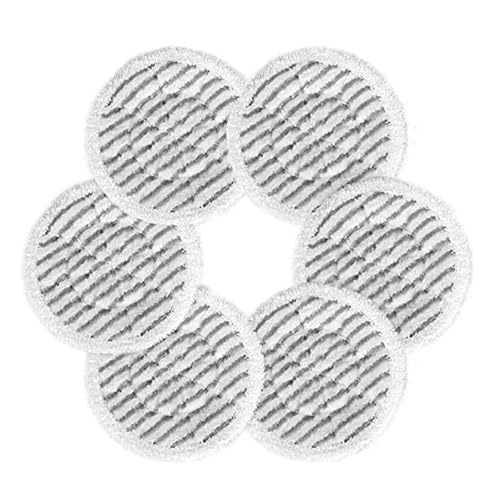 6 unidades de Almohadillas Repuesto para Mopa Vapor la Serie Shark S7000 Alta Absorción con Eliminación Manchas Lavables a Máquina Suelos Duros