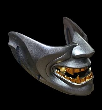 Amazon.co.jp: 鬼の面 フェースガード フェースマスク 面頬（めんぽお