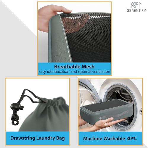 Extra Deep Packing Cubes for Suitcases - 6PCS Suitcase Organiser Bags Set (XL, L, M, S, Shoe Bag, Laundry Bag) - Durable Nylon Ripstop Fabric - Holiday Travel Essentials (Grey) - Image 6