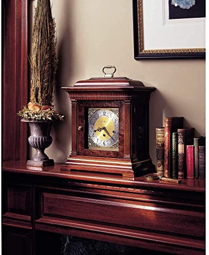 Howard Miller Thomas Tompion Mantel Clock 612-436 – Windsor Cherry With Key-Wound, Triple-Chime Movement #TOP1