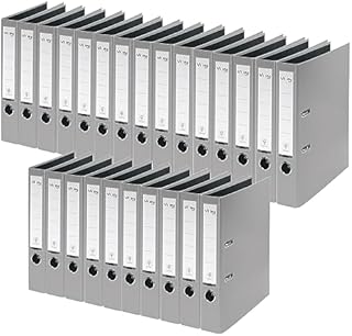 VON Leitz 10550055 segregator A4, karton z okładką z tworzywa sztucznego, szerokość grzbietu 80 mm, na 600 arkuszy, karton z certyfikatem FSC, do szkoły, nauki i gospodarstwa domowego, zielony,